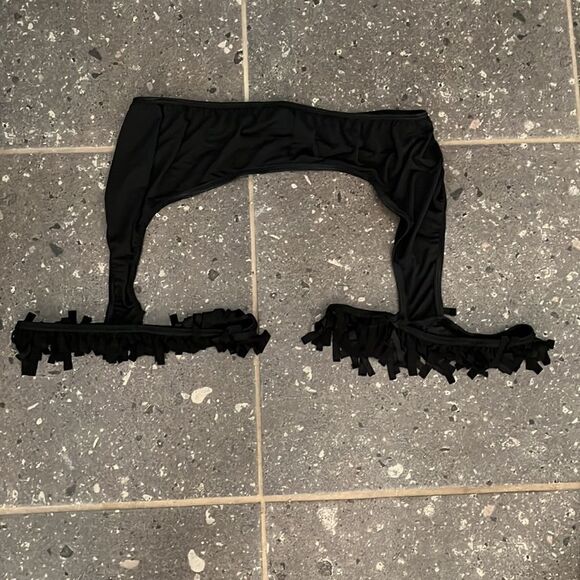 Garter lingerie fringe at legs plus size Sz-1X/2X - Picture 3 of 7